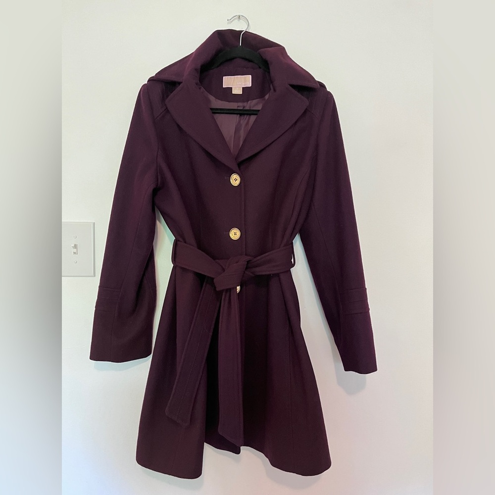 Gorgeous Coat by Michael kors Size 12 Rarely used/like new has belt and hood